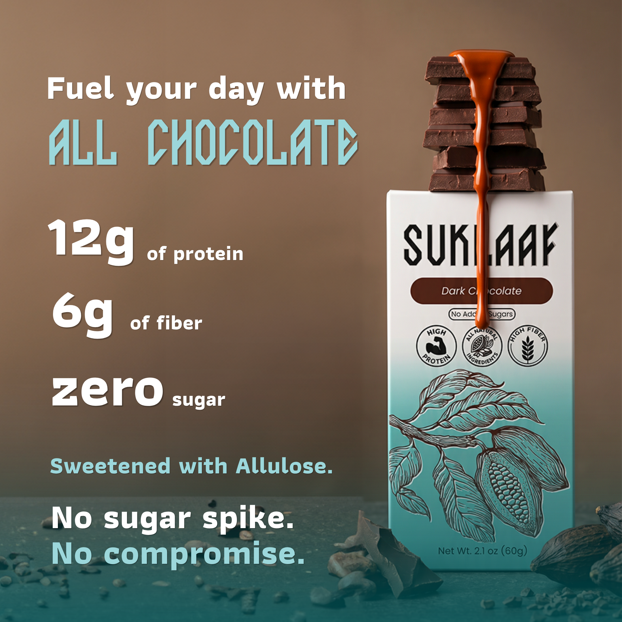 Suklaaf Dark Chocolate Bar