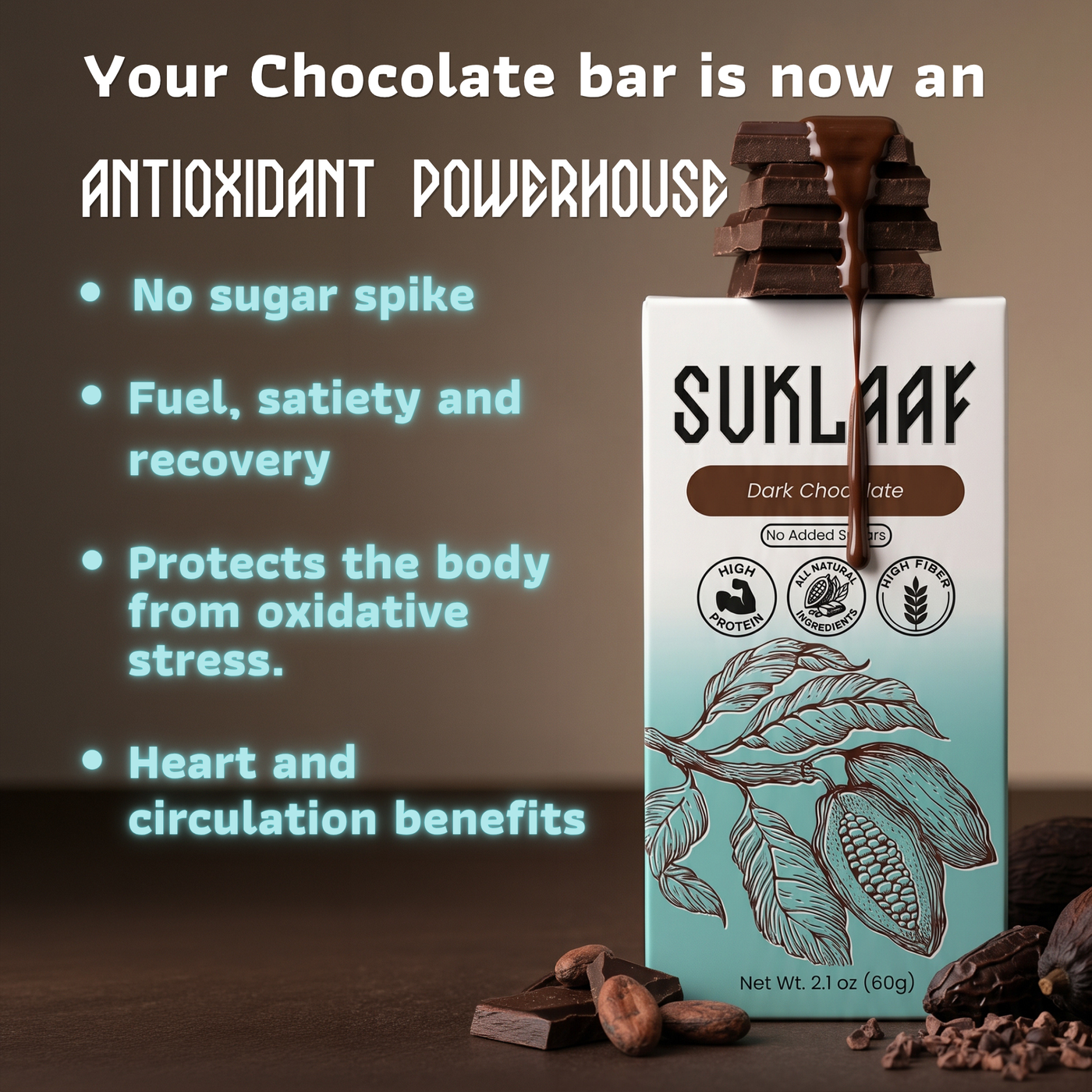 Suklaaf Dark Chocolate Bar