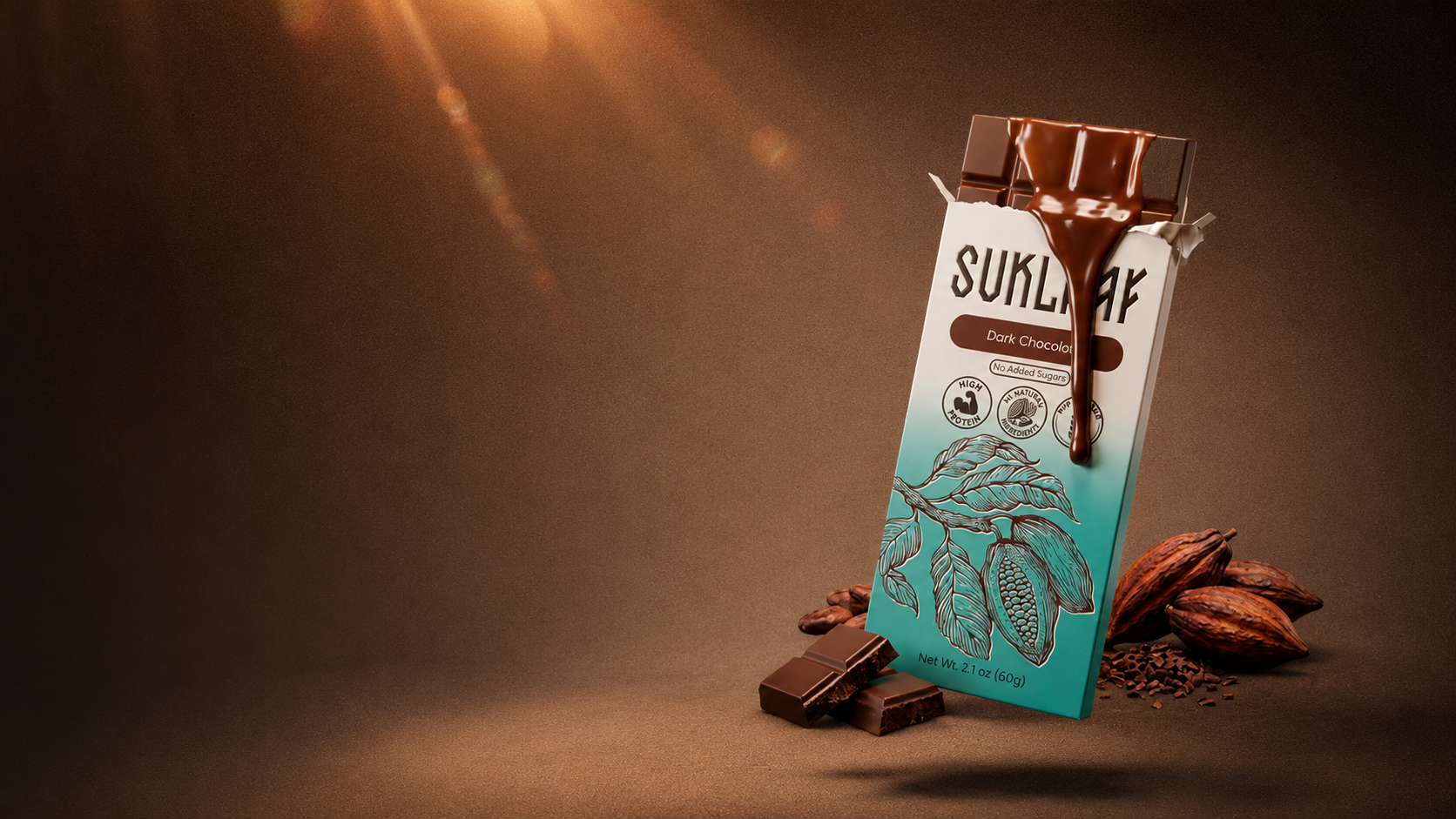 Suklaaf dark chocolate bar